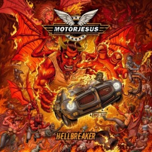 Motorjesus - Hellbreaker i gruppen CD / Metal/ Heavy metal hos Bengans Skivbutik AB (3968317)