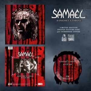 Samael - Baphomets Throne (Pic Disc Shaped) i gruppen VINYL / Metal/ Heavy metal hos Bengans Skivbutik AB (3969989)