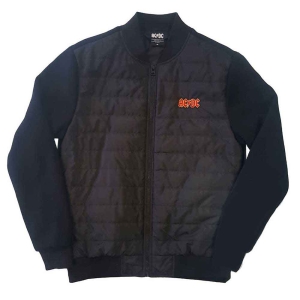 Ac/Dc - Logo Uni Bl Quilted Jacket: i gruppen MERCH / Minsishops-merch / Ac/Dc hos Bengans Skivbutik AB (4036925r)