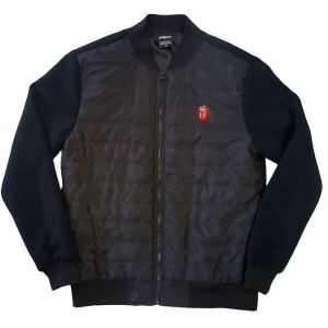 Rolling Stones - Classic Tongue Uni Bl Quilted Jacket:  i gruppen MERCHANDISE / Merch / Pop-Rock hos Bengans Skivbutik AB (4037260r)