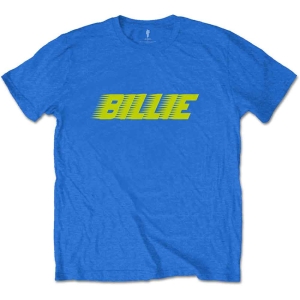 Billie Eilish - Racer Logo Fp Uni Blue i gruppen MERCH / T-Shirt / Rockoff_Nya April24 hos Bengans Skivbutik AB (4045086r)