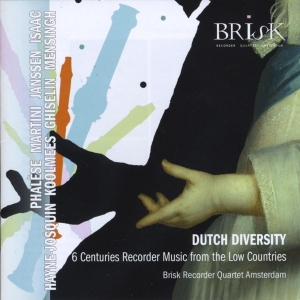 Brisk Recorder Quartet - Dutch Diversity i gruppen CD / Klassisk,Annet hos Bengans Skivbutik AB (4046148)