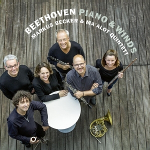 Markus & Ma'alot Quintett Becker - Beethoven, Piano & Winds i gruppen CD / Klassisk,Annet hos Bengans Skivbutik AB (4048893)