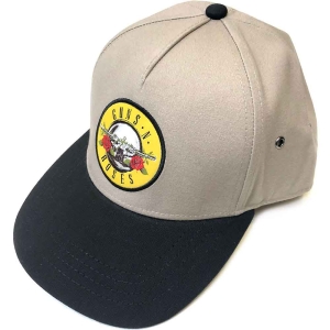 Guns N Roses - Circle Logo Sand/Bl Snapback C i gruppen MERCHANDISE / Merch / Metal hos Bengans Skivbutik AB (4049405)