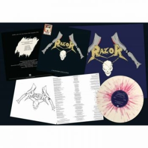 Razor - Custom Killing (Splatter Vinyl Lp) i gruppen VINYL / Metal/ Heavy metal hos Bengans Skivbutik AB (4053507)