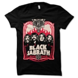 Black Sabbath - T/S Red Flames (Xxl) i gruppen Merchandise hos Bengans Skivbutik AB (4055250)