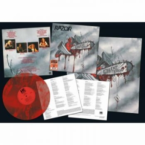 Razor - Violent Restitution (Red Marble Vin i gruppen VINYL / Metal hos Bengans Skivbutik AB (4056147)