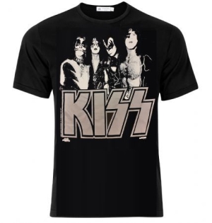 Kiss - Kiss T-Shirt 1976 Silver Logo i gruppen Merchandise hos Bengans Skivbutik AB (4062883)