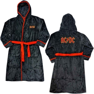 Ac/Dc - Logo Uni Bl Bath Robe: S i gruppen MERCH / Minsishops-merch / Ac/Dc hos Bengans Skivbutik AB (4073833r)