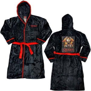 Queen - Classic Crest Uni Bl Bath Robe: S i gruppen MERCHANDISE / Merch / Pop-Rock hos Bengans Skivbutik AB (4074175r)