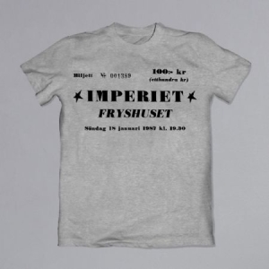 Imperiet - T-shirt Fryshuset Konsertbiljett i gruppen MERCH hos Bengans Skivbutik AB (4079008r)