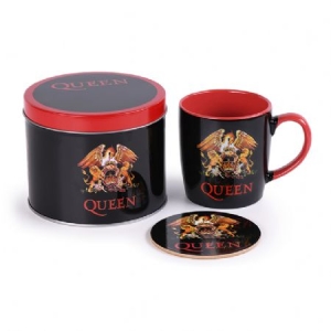 Queen - Queen (Logo) Mug & Coaster In Tin i gruppen MK Export CDON Merch hos Bengans Skivbutik AB (4081906)