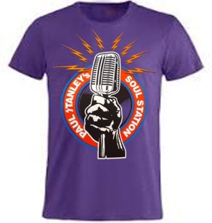 Paul Stanley's Soul Station - Paul Stanley's Soul Station T-Shirt Purple i gruppen Merchandise hos Bengans Skivbutik AB (4086253)