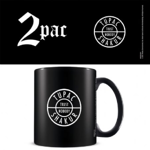 2Pac - Tupac Shakur (Trust Nobody) Black Coffee Mug i gruppen Minishops /  hos Bengans Skivbutik AB (4086506)