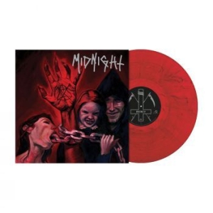 Midnight - No Mercy For Mayhem (Red/Black Marb i gruppen VINYL / Metal hos Bengans Skivbutik AB (4109256)