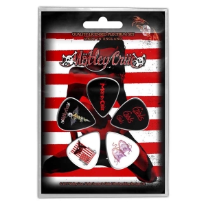 Motley Crue - Red, White & Crue Plectrum Pack i gruppen MERCHANDISE / Merch / Metal hos Bengans Skivbutik AB (4116566)