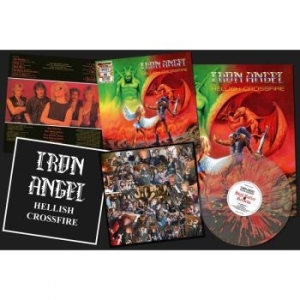 Iron Angel - Hellish Crossfire (Fire Splatter Vi i gruppen VINYL / Metal/ Heavy metal hos Bengans Skivbutik AB (4120109)