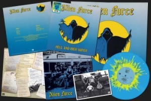 Alien Force - Hell And High Water (Yellow/Blue Sp i gruppen VINYL / Metal/ Heavy metal hos Bengans Skivbutik AB (4120267)