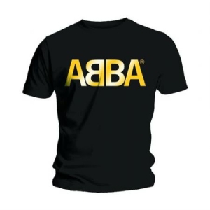 Abba - Abba Unisex Tee : Gold Logo i gruppen CDON - Exporterade Artiklar_Manuellt / T-shirts_CDON_Exporterade hos Bengans Skivbutik AB (4124333r)