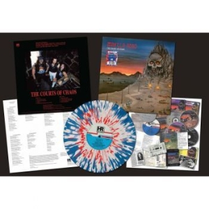 Manilla Road - Courts Of Chaos (Blue/White/Red Spl i gruppen VINYL / Metal/ Heavy metal hos Bengans Skivbutik AB (4127568)