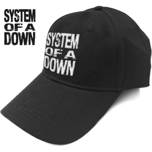 System Of A Down - Stacked Logo Bl Baseball C i gruppen MERCHANDISE / Merch / Metal hos Bengans Skivbutik AB (4130236)