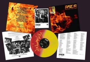 Razor - Escape The Fire (Fire Splatter Viny i gruppen VINYL / Metal/ Heavy metal hos Bengans Skivbutik AB (4132271)