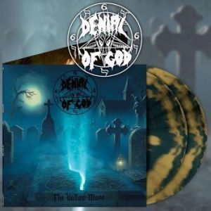 Denial Of God - Hallow Mass The (Sea Blue/Gold 2 Lp i gruppen VINYL / Metal/ Heavy metal hos Bengans Skivbutik AB (4135860)