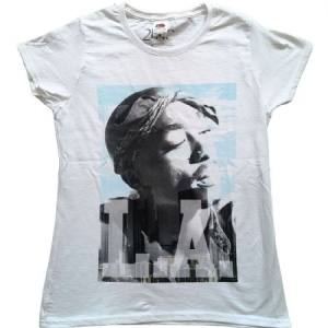 2Pac - Tupac ladies T-Shirt : LA Skyline i gruppen Minishops /  hos Bengans Skivbutik AB (4140399r)