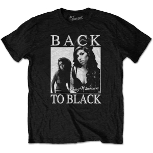 Amy Winehouse - Back To Black Uni Bl T-Shirt i gruppen MERCH / T-Shirt / Rockoff_Nya April24 hos Bengans Skivbutik AB (4141029r)