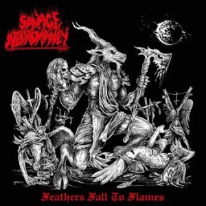 Savage Necromancy - Feathers Fall To Flames i gruppen VINYL / Metal hos Bengans Skivbutik AB (4141962)