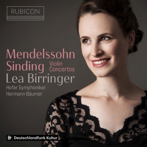 Lea Birringer - Sinding Mendelssohn Violin Concertos i gruppen CD / Klassisk,Annet hos Bengans Skivbutik AB (4147078)