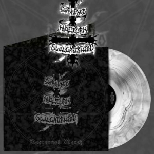 Darkened Nocturn Slaughtercult - Nocturnal March (White Marbled Viny i gruppen VINYL / Metal hos Bengans Skivbutik AB (4150232)