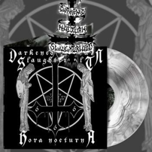 Darkened Nocturn Slaughtercult - Hora Nocturna (White Marbled Vinyl) i gruppen VINYL / Metal hos Bengans Skivbutik AB (4150233)