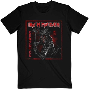 Iron Maiden - Senjutsu Cover Distressed Red Uni Bl i gruppen MERCHANDISE / T-shirt / Metal hos Bengans Skivbutik AB (4153287r)