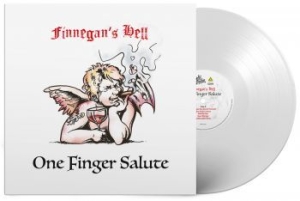 Finnegans Hell - One Finger Salute (White Lp) i gruppen VI TIPSER / Julegavetips Vinyl hos Bengans Skivbutik AB (4155870)