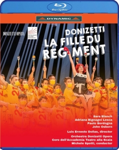 Donizetti Gaetano - La Fille Du Regiment (Bluray) i gruppen Musikk / Musikkk Blu-Ray / Klassisk hos Bengans Skivbutik AB (4163987)