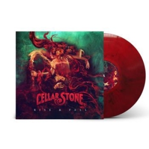 Cellar Stone - Rise & Fall (Ltd.Rose Red/Black Mar i gruppen VINYL / Metal hos Bengans Skivbutik AB (4167184)