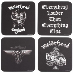 Motörhead - 4 Set Coasters i gruppen Minishops / Motörhead hos Bengans Skivbutik AB (4171285)