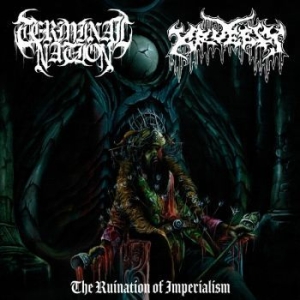 Terminal Nation / Kruelty - Ruination Of Imperialism i gruppen VINYL / Metal hos Bengans Skivbutik AB (4171663)