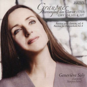 Soly Geneviève - Graupner: Partitas For Harpsichord, i gruppen Externt_Lager / Naxoslager hos Bengans Skivbutik AB (4175420)