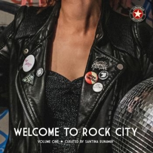 Various Artists - Welcome To Rock City (Red/Black Mar i gruppen VINYL / Metal,Pop-Rock hos Bengans Skivbutik AB (4177318)