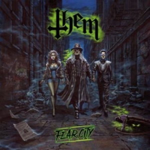 Them - Fear City (Green/Black) i gruppen VINYL / Metal/ Heavy metal hos Bengans Skivbutik AB (4182271)