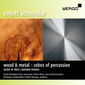 Schneider Enjott - Wood & Metal – Colors Of Percussion i gruppen VI TIPSER / Julegavetips CD hos Bengans Skivbutik AB (4187372)