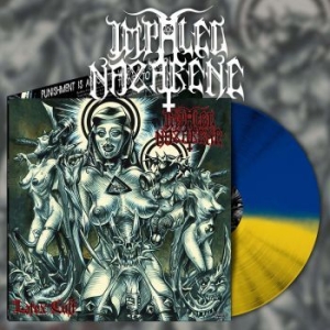 Impaled Nazarene - Latex Cult (Blue/Yellow Vinyl Lp) i gruppen VINYL / Metal/ Heavy metal hos Bengans Skivbutik AB (4188339)