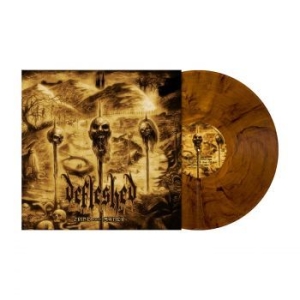 Defleshed - Grind Over Matter (Ochre Brown Viny i gruppen VINYL / Metal/ Heavy metal hos Bengans Skivbutik AB (4189208)