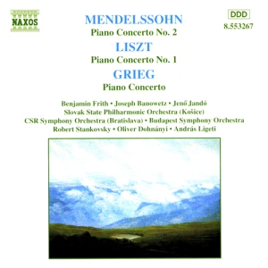 Mendelssohn/Liszt/Grieg - Piano Concertos i gruppen VI TIPSER / Julegavetips CD hos Bengans Skivbutik AB (4189880)