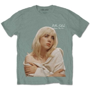 Billie Eilish - Billie Eilish Unisex T-Shirt: Happier Than Ever i gruppen CDON - Exporterade Artiklar_Manuellt / T-shirts_CDON_Exporterade hos Bengans Skivbutik AB (4195364r)