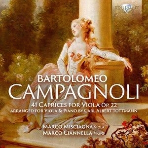 Campagnoli Bartolomeo - 41 Caprices For Viola, Op.22, Arran i gruppen CD / Klassisk hos Bengans Skivbutik AB (4196906)