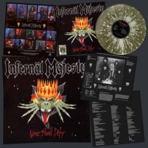 Infernal Majesty - None Shall Defy (Green/White Splatt i gruppen VINYL / Metal hos Bengans Skivbutik AB (4206852)