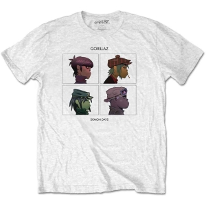 Gorillaz - Demon Days Uni Wht T-Shirt i gruppen MERCHANDISE / T-shirt / Pop-Rock hos Bengans Skivbutik AB (4212485r)